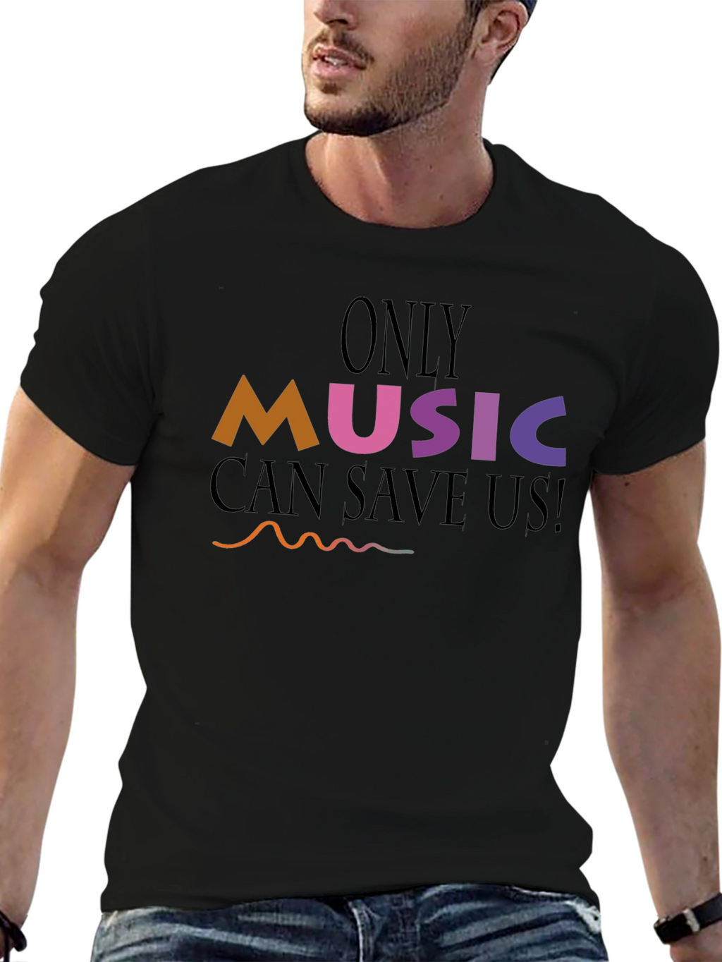 Music Lovers T-Shirt: Only Music Can Save Us!