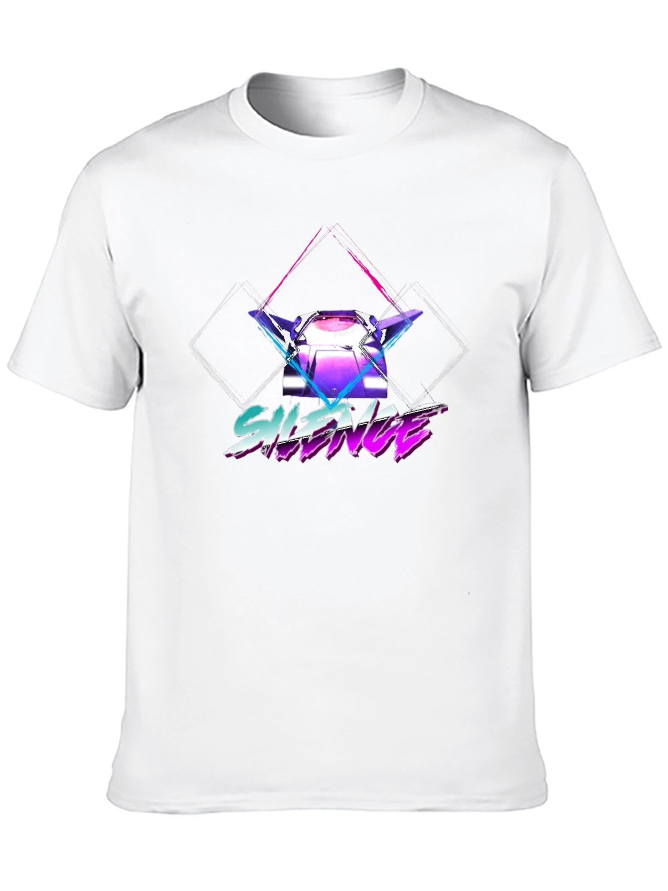Retro Silence Graphic Tee - Black
