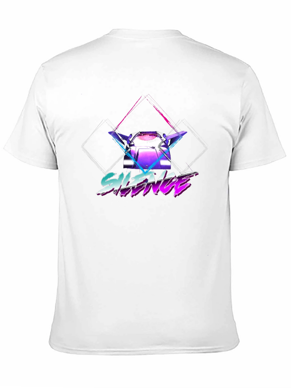 Retro Silence Graphic Tee - Black