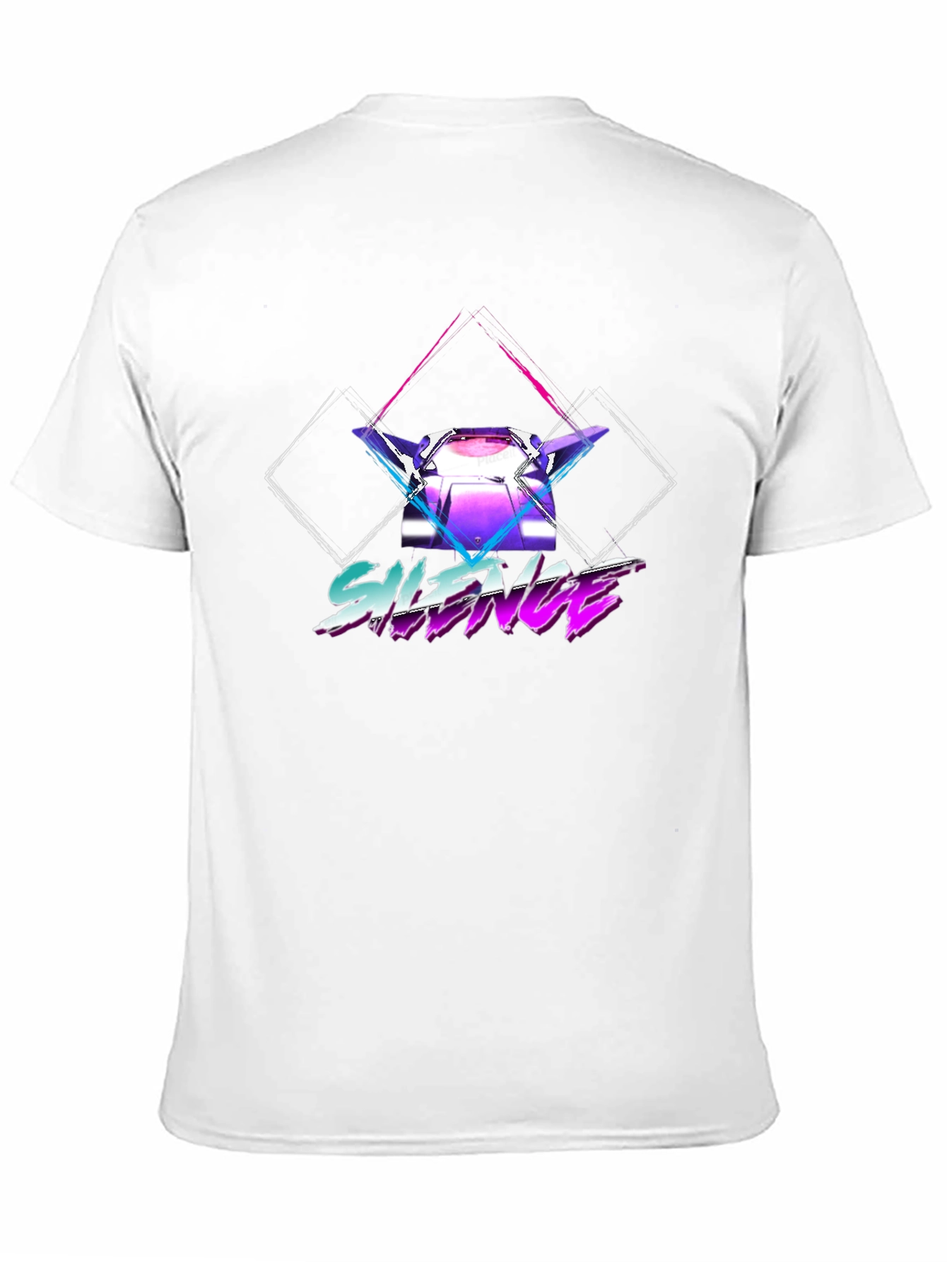 Retro Silence Graphic Tee - Black