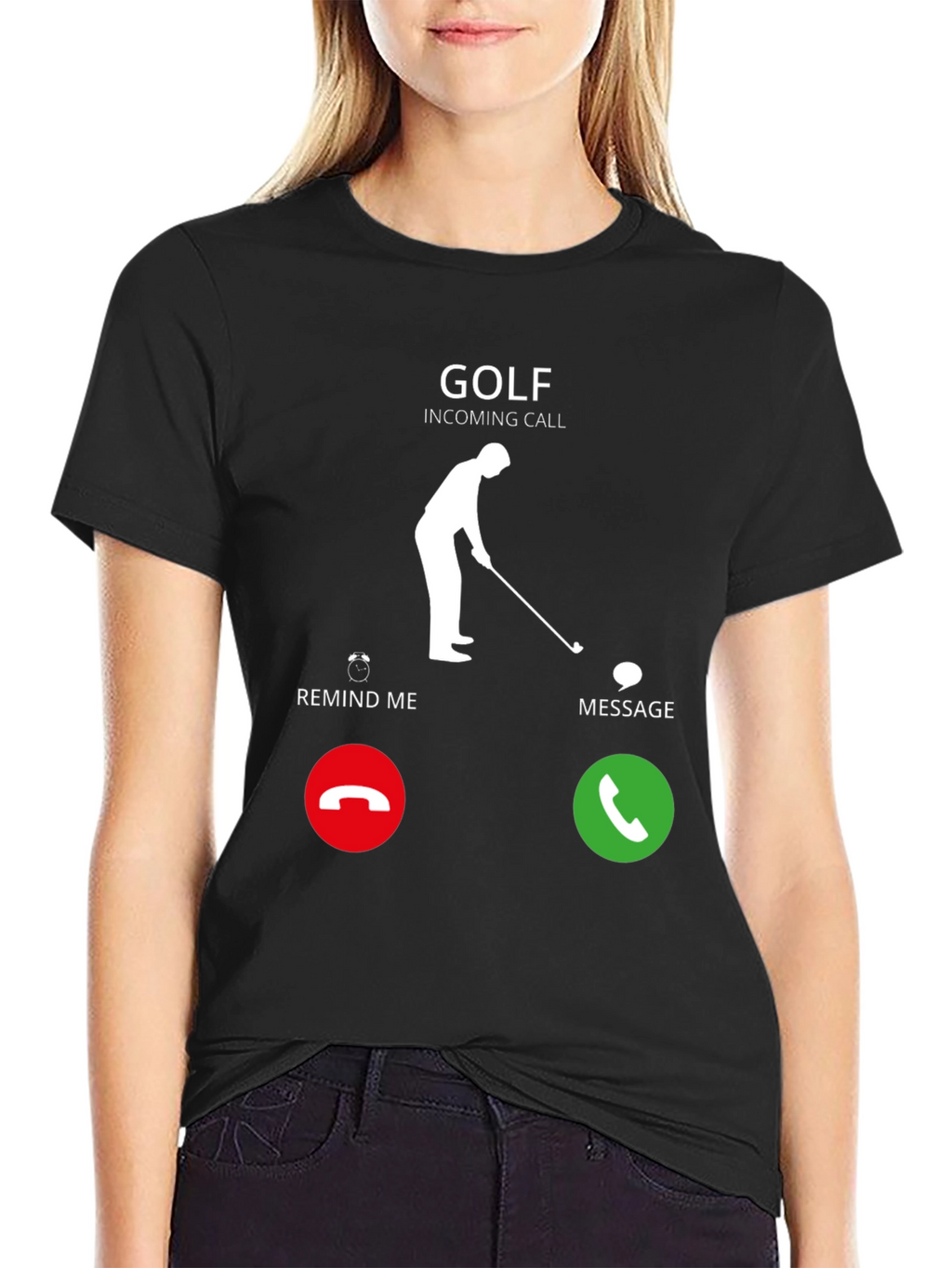 Golf Incoming Call Funny T-Shirt