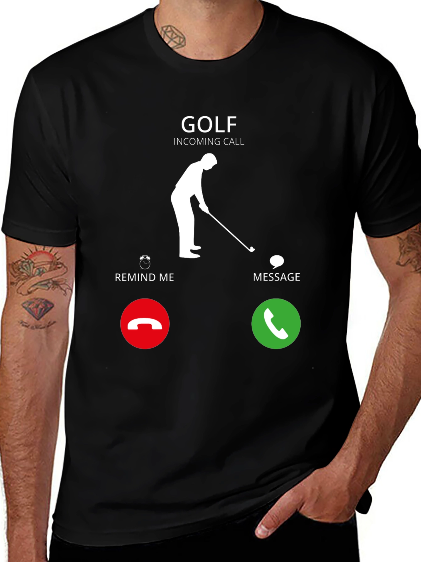 Golf Incoming Call Funny T-Shirt