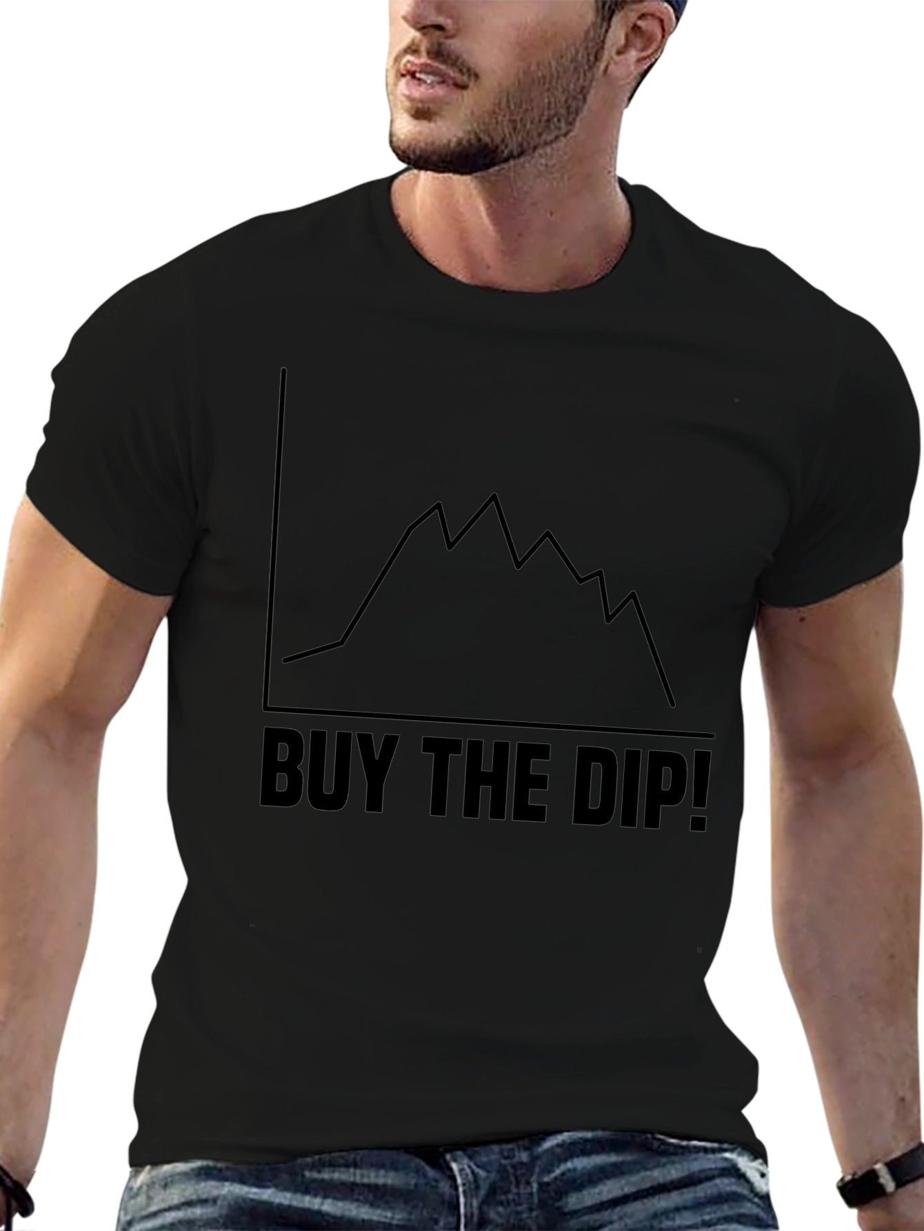 Buy the Dip Black Graphic Tee