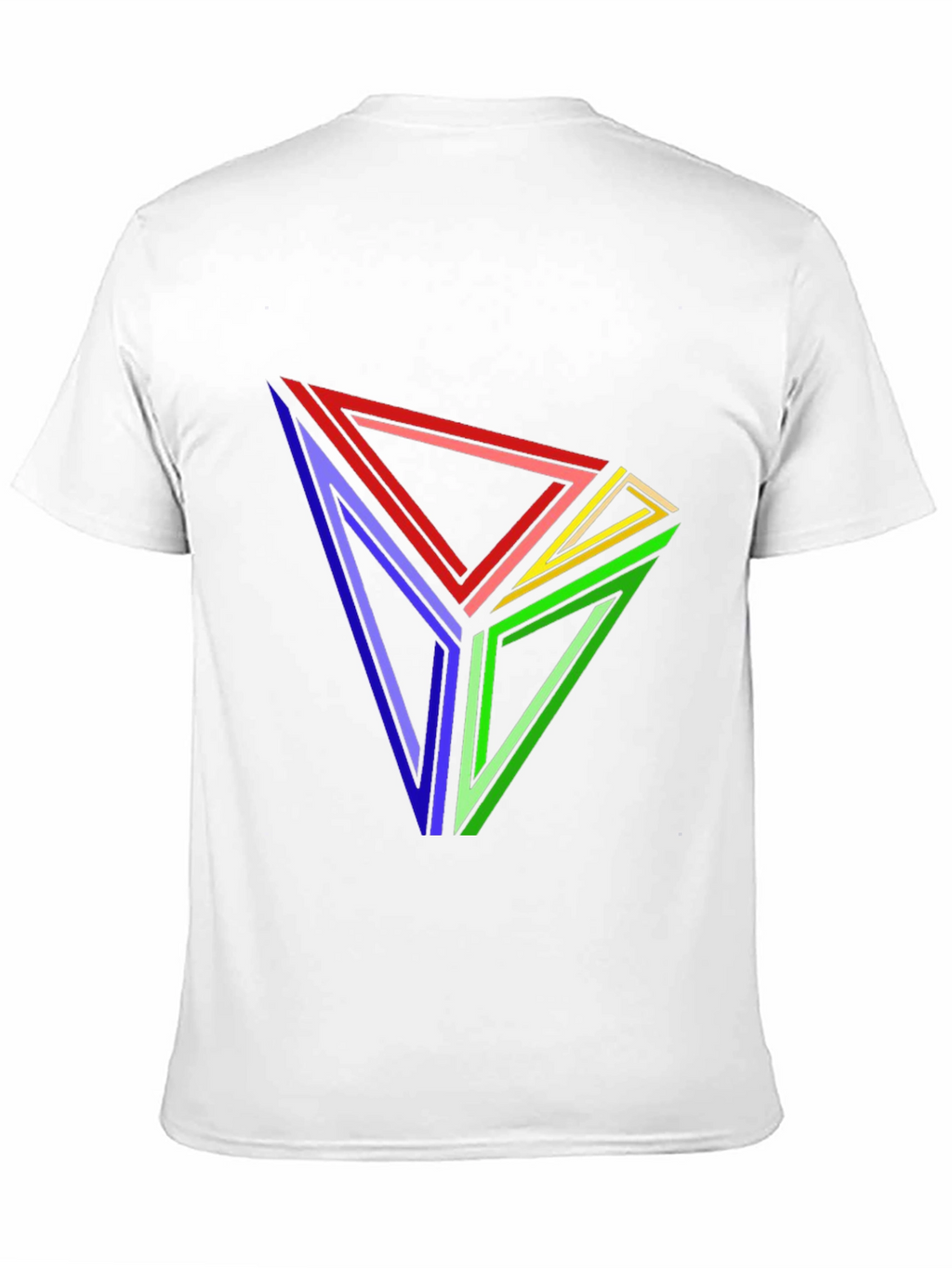Geometric Triangle T-Shirt - Abstract Illusion Tee