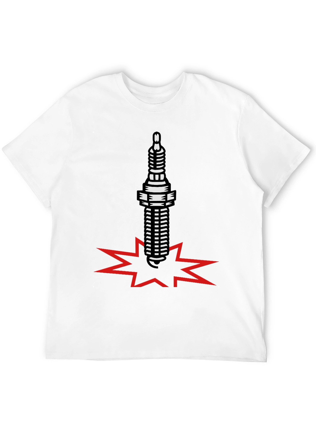 Spark Plug Boom Black T-Shirt