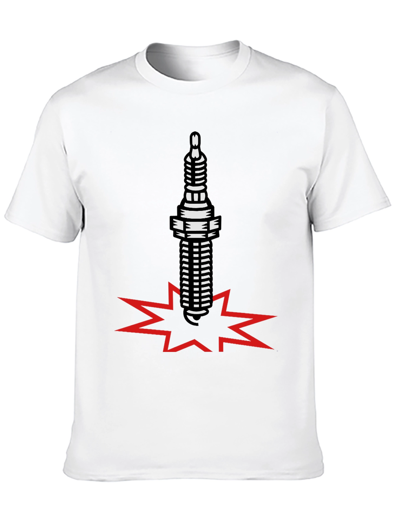 Spark Plug Boom Black T-Shirt