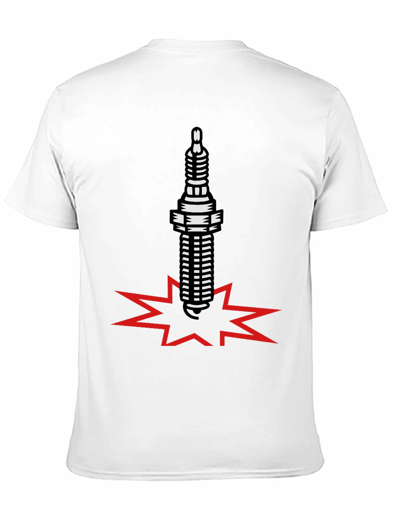 Spark Plug Boom Black T-Shirt
