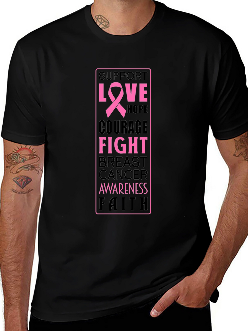 Breast Cancer Awareness Support T-Shirt