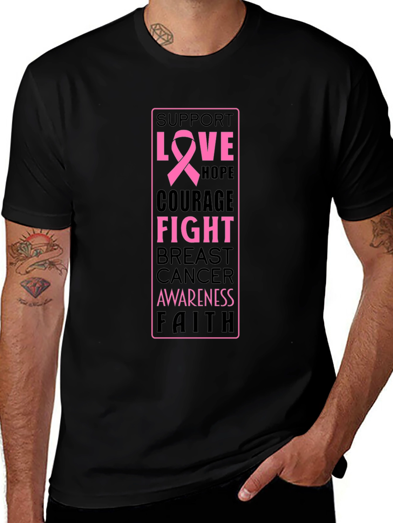 Breast Cancer Awareness Support T-Shirt