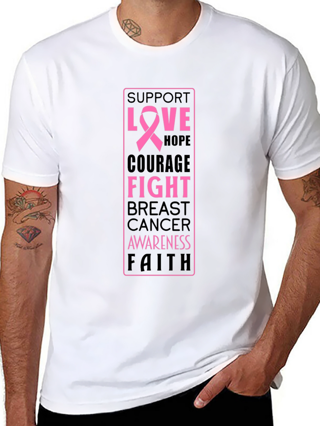 Breast Cancer Awareness Support T-Shirt