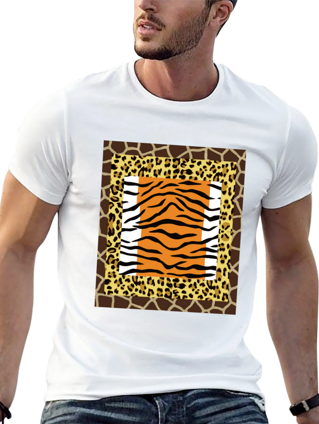 Animal Print Graphic Tee - Bold Style