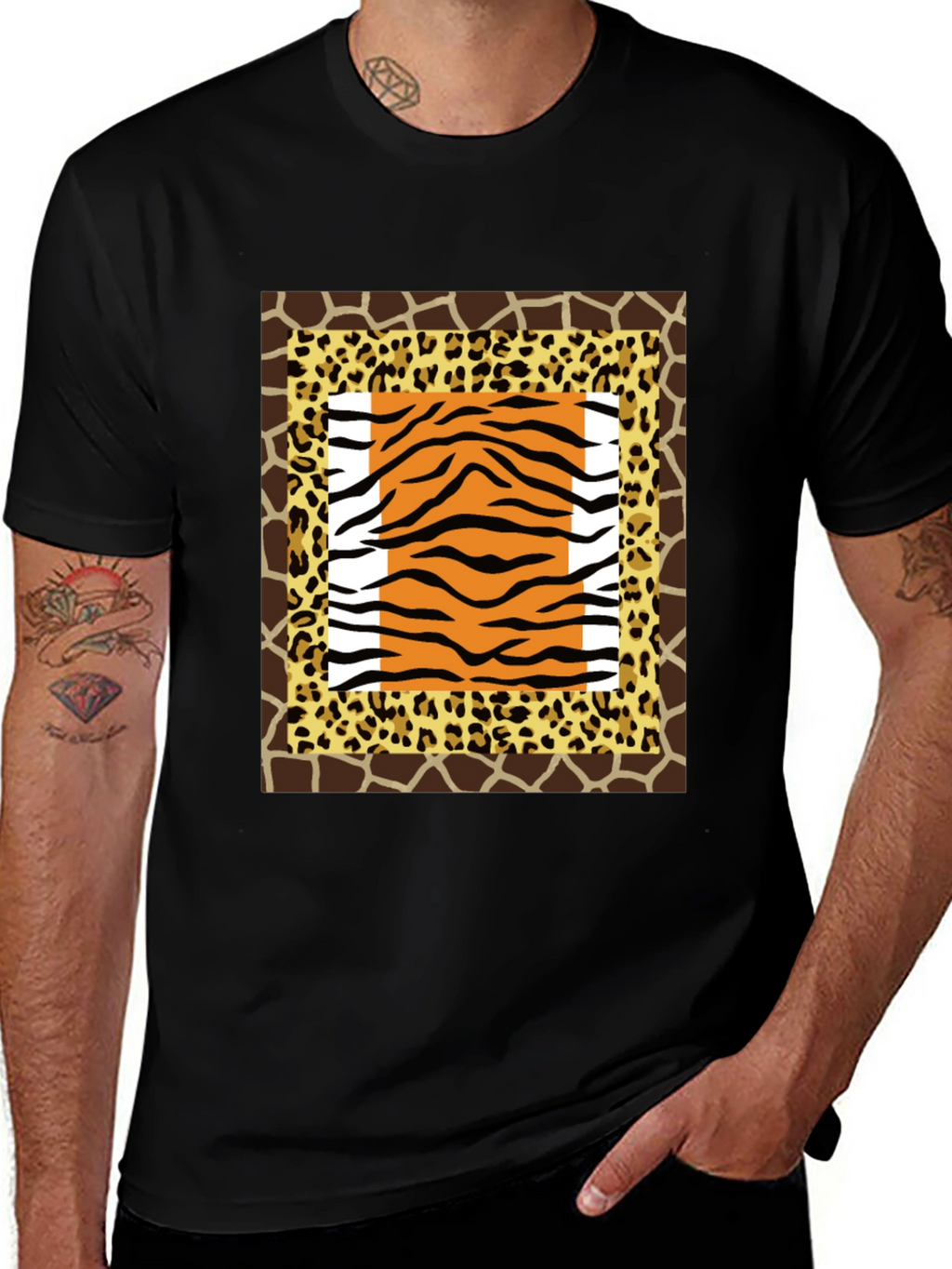 Animal Print Graphic Tee - Bold Style