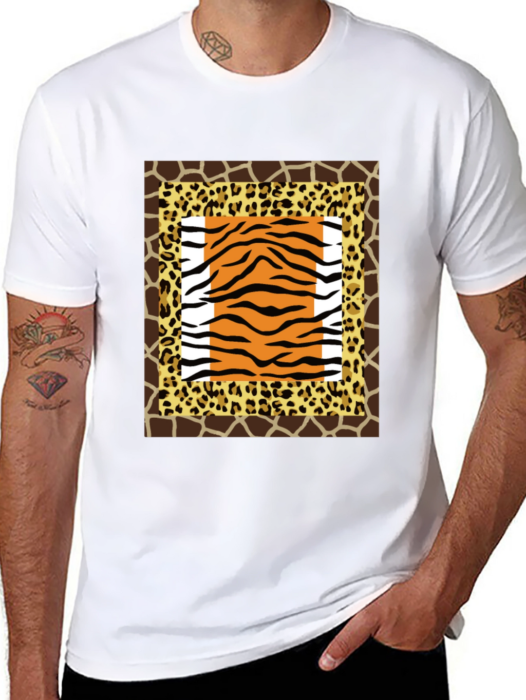 Animal Print Graphic Tee - Bold Style