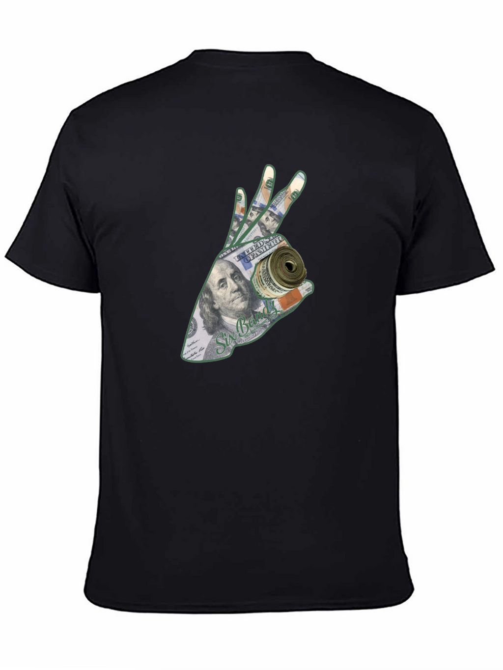 Money Hand Graphic T-Shirt - Black