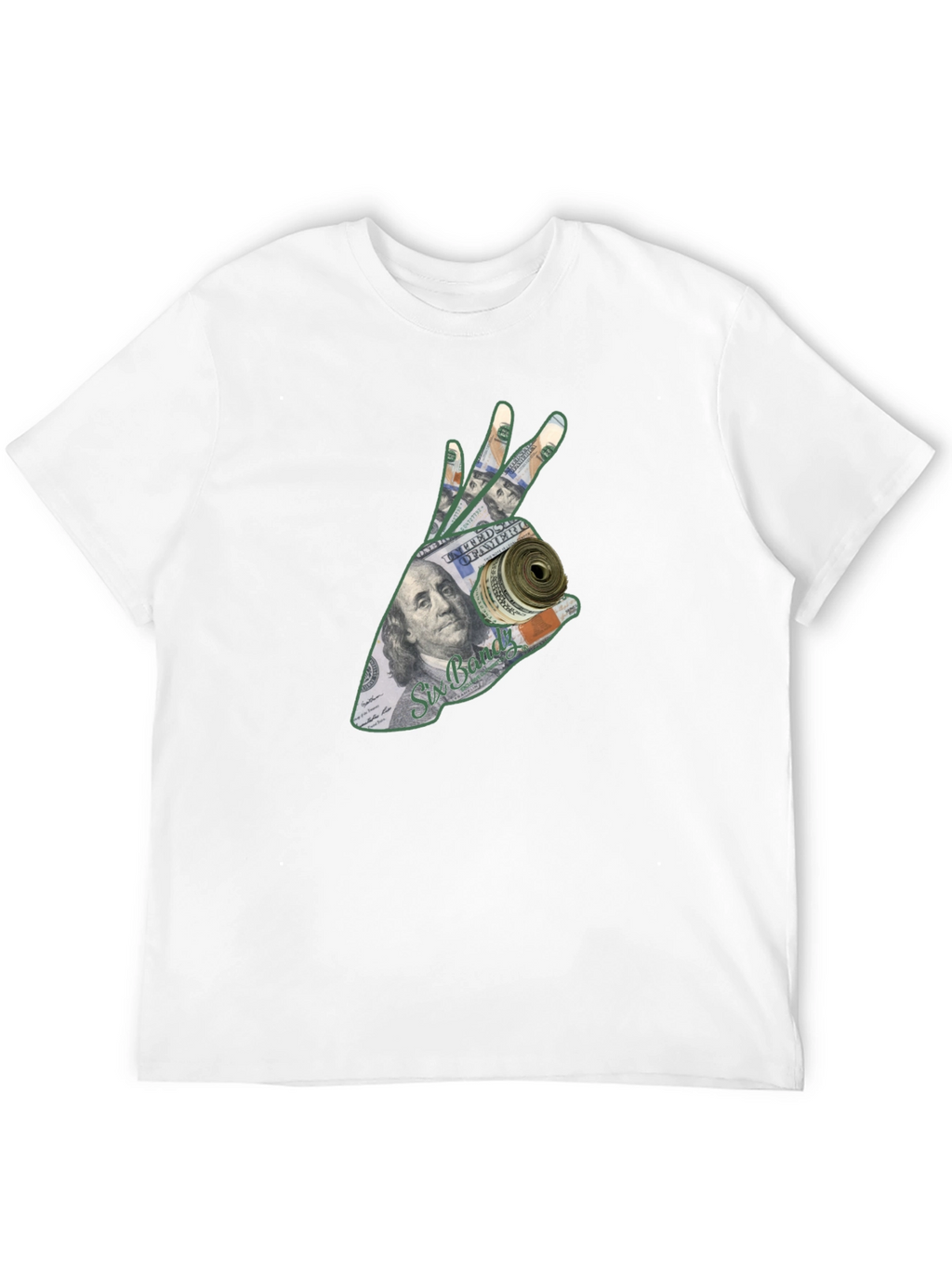 Money Hand Graphic T-Shirt - Black