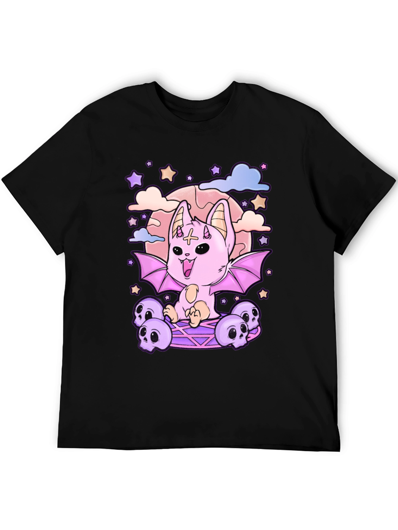 Pastel Goth Bat T-Shirt - Cute & Creepy Style