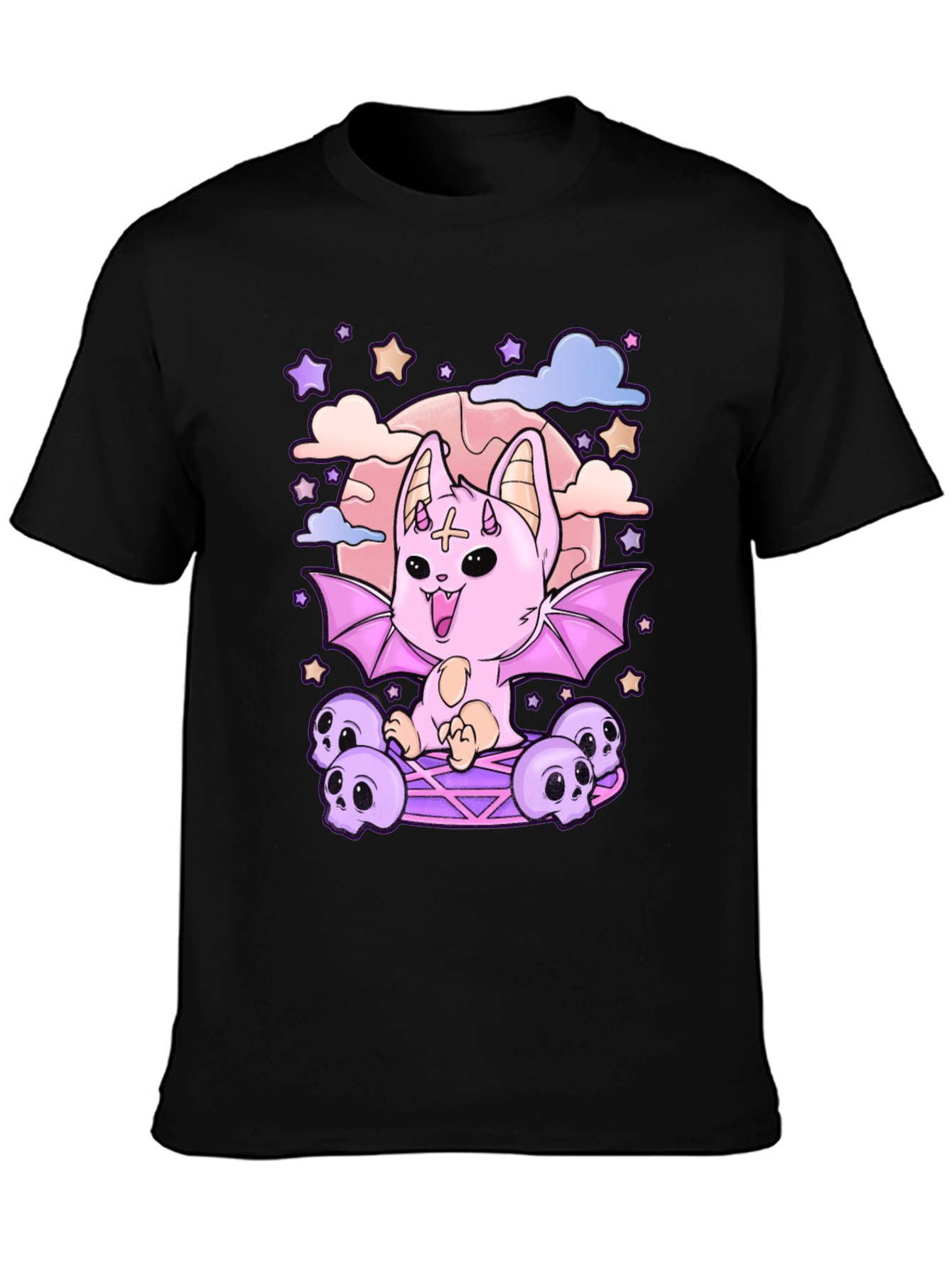 Pastel Goth Bat T-Shirt - Cute & Creepy Style