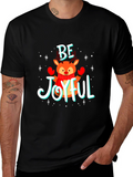 Be Joyful Reindeer Christmas T-Shirt