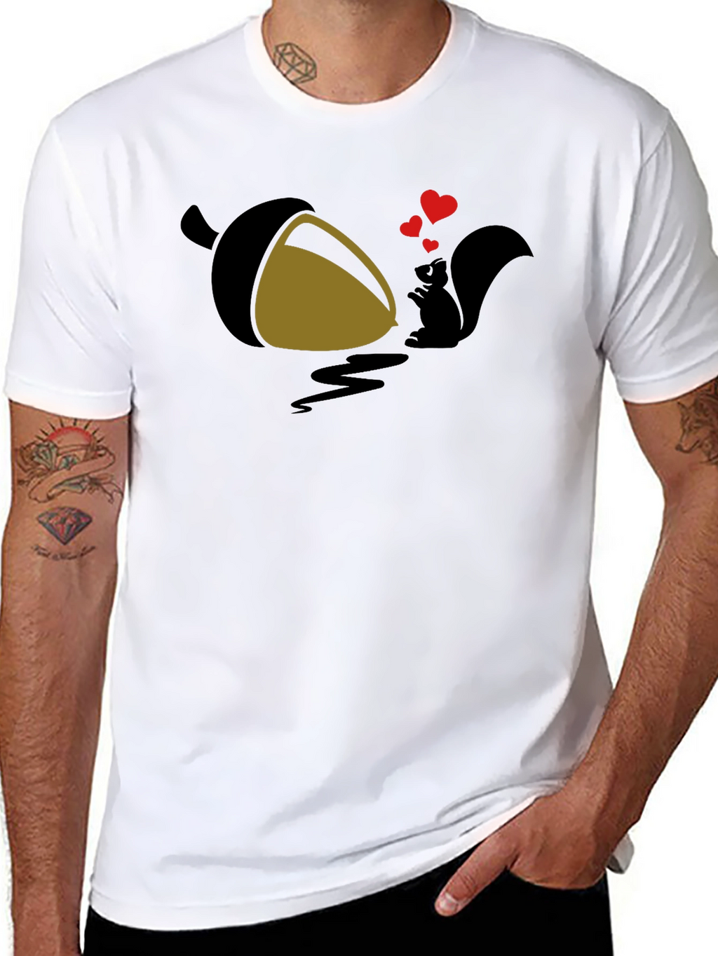 Squirrel Love Acorn Graphic Tee