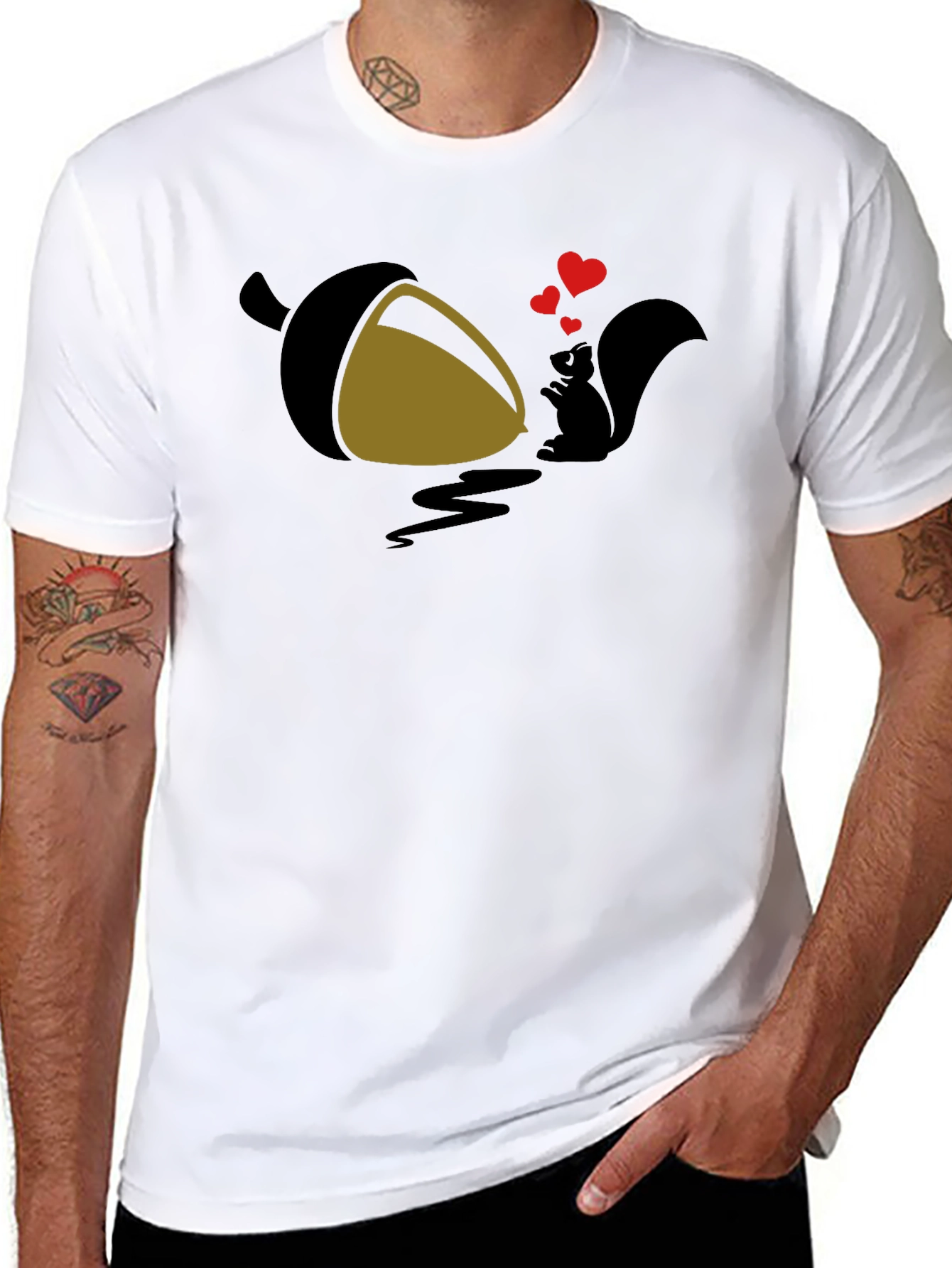 Squirrel Love Acorn Graphic Tee