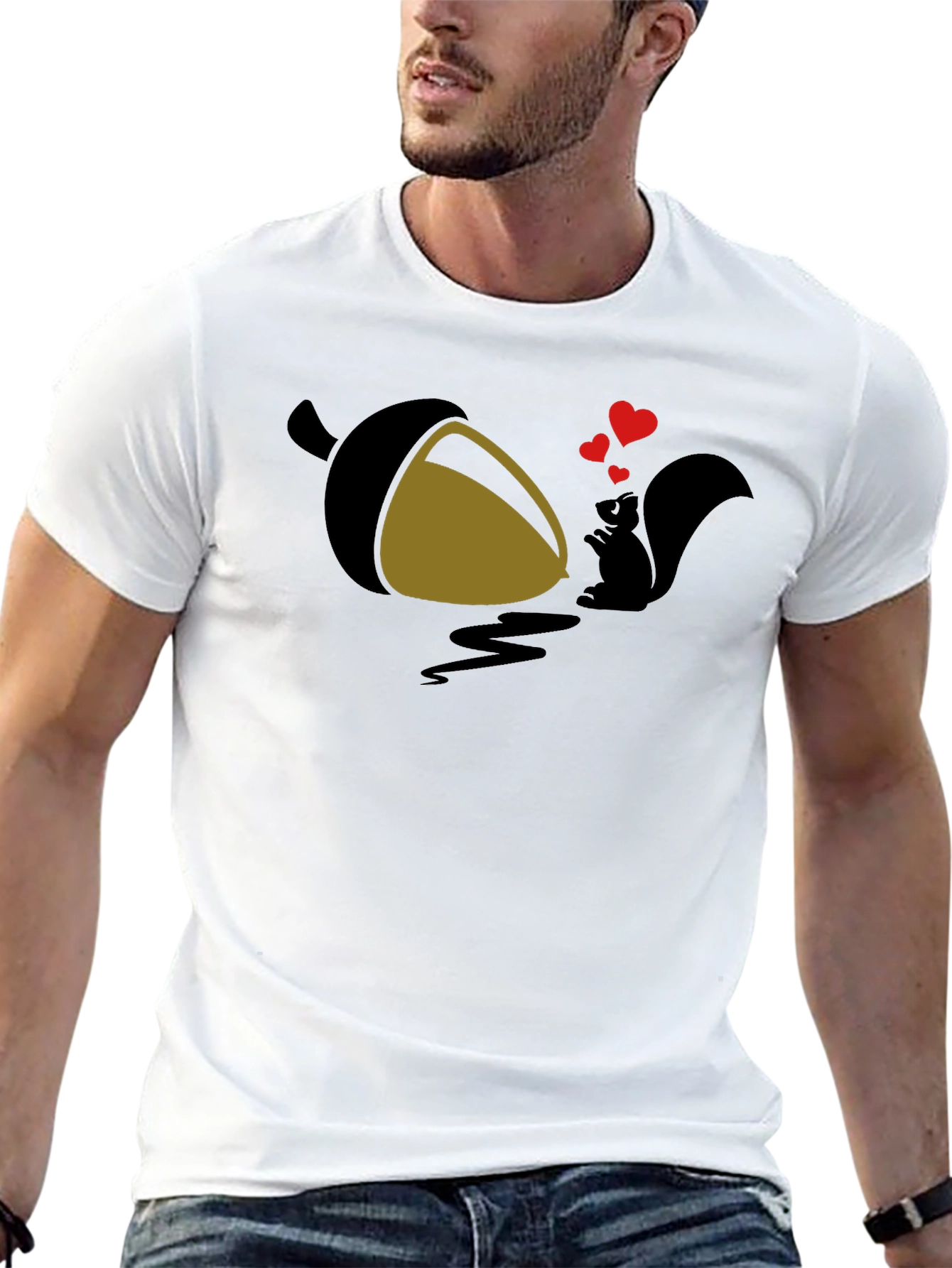 Squirrel Love Acorn Graphic Tee