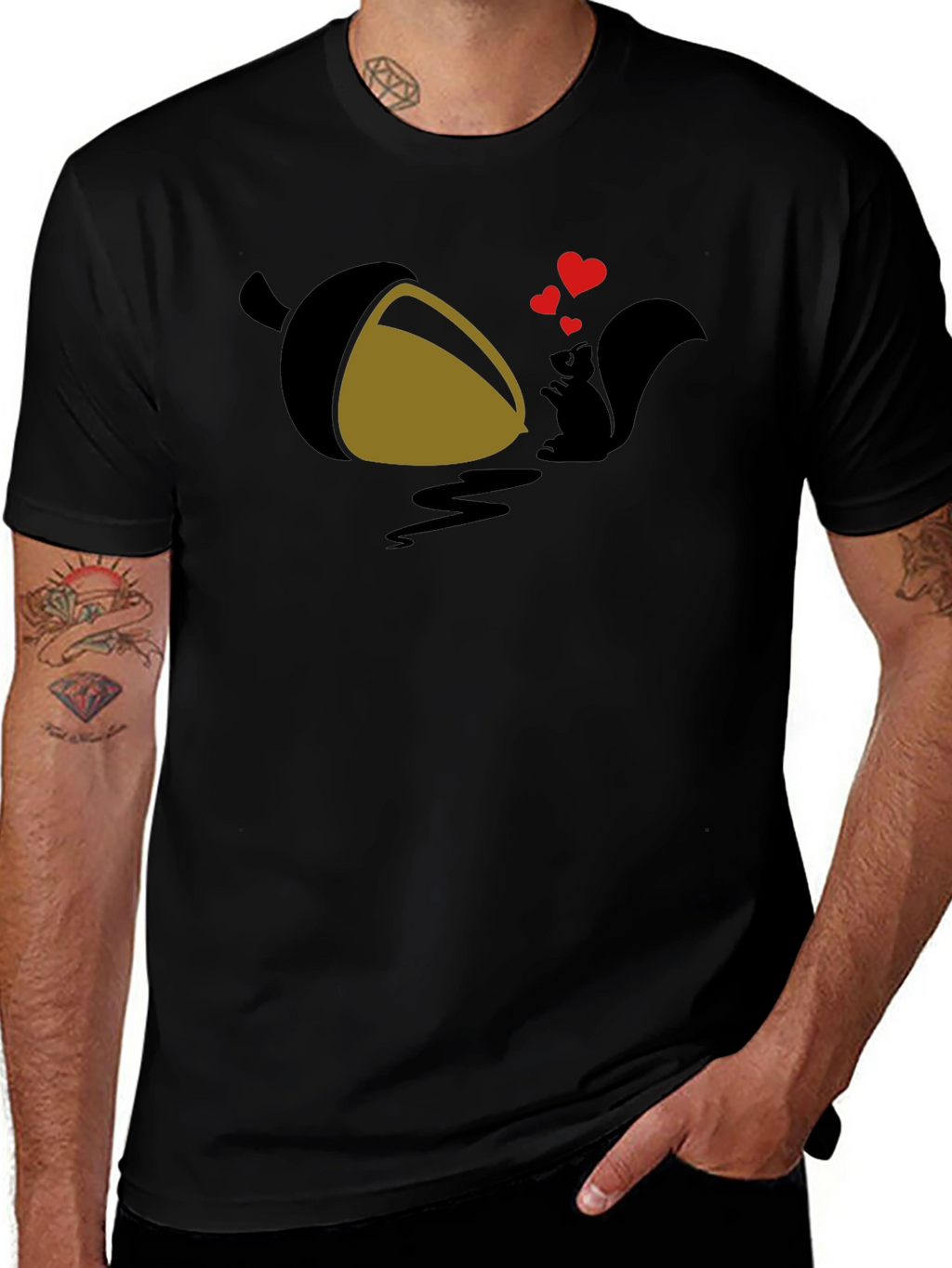 Squirrel Love Acorn Graphic Tee