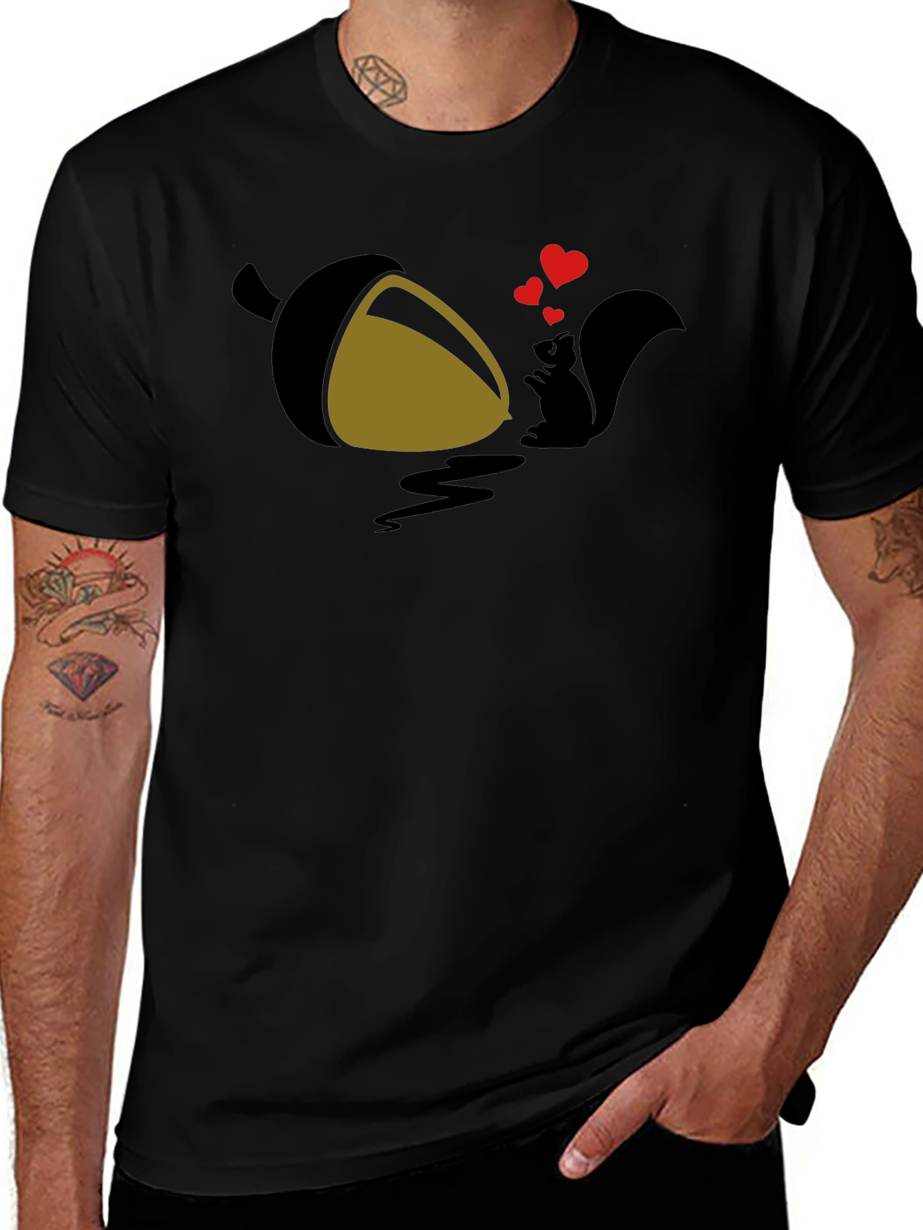 Squirrel Love Acorn Graphic Tee