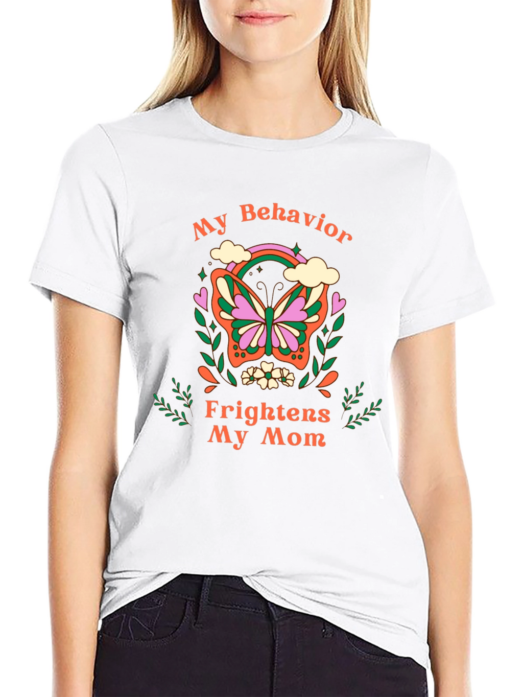 My Behavior Frightens My Mom Graphic Tee