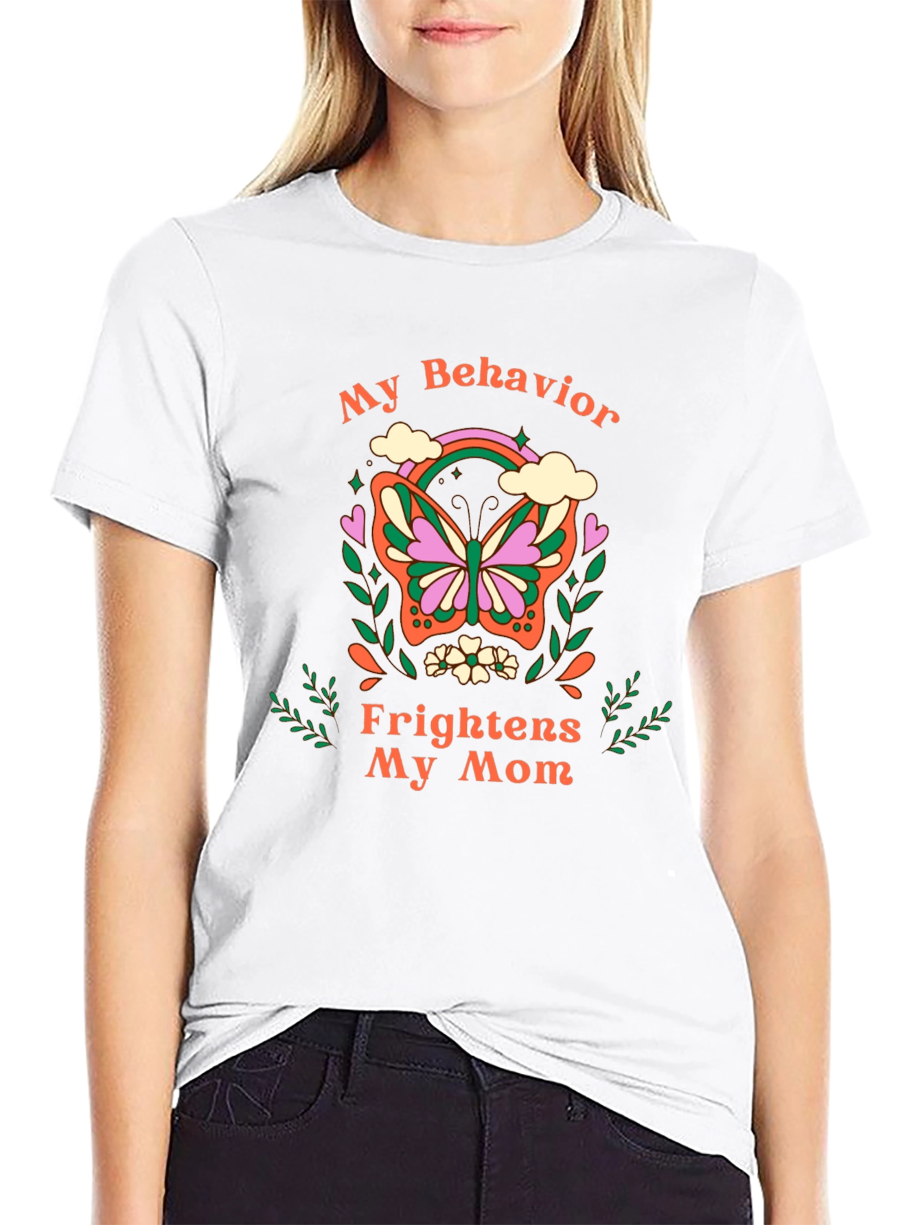 My Behavior Frightens My Mom Graphic Tee