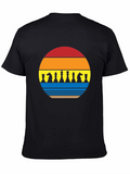 Chess Piece Sunset Graphic Tee - Stylish Unisex T-Shirt