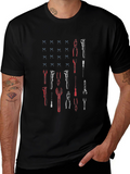 American Flag Tool T-Shirt - Black