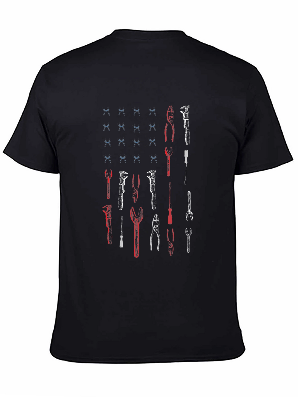 American Flag Tool T-Shirt - Black