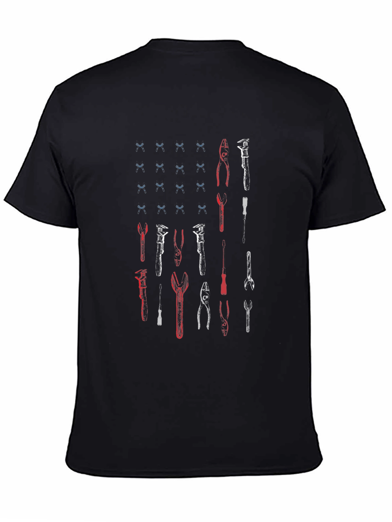 American Flag Tool T-Shirt - Black