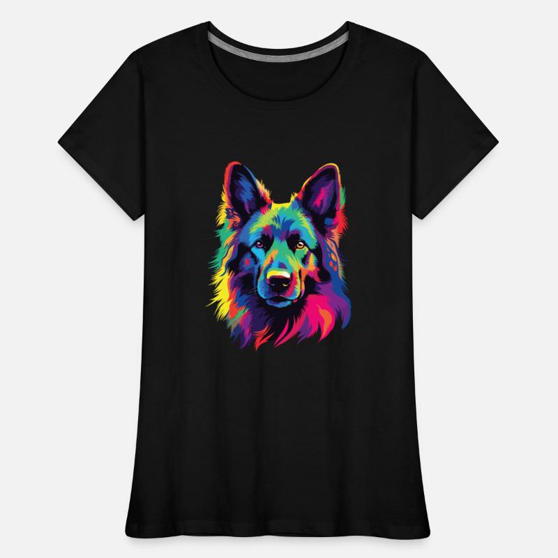 Watercolor Colorful Belgian Tervuren