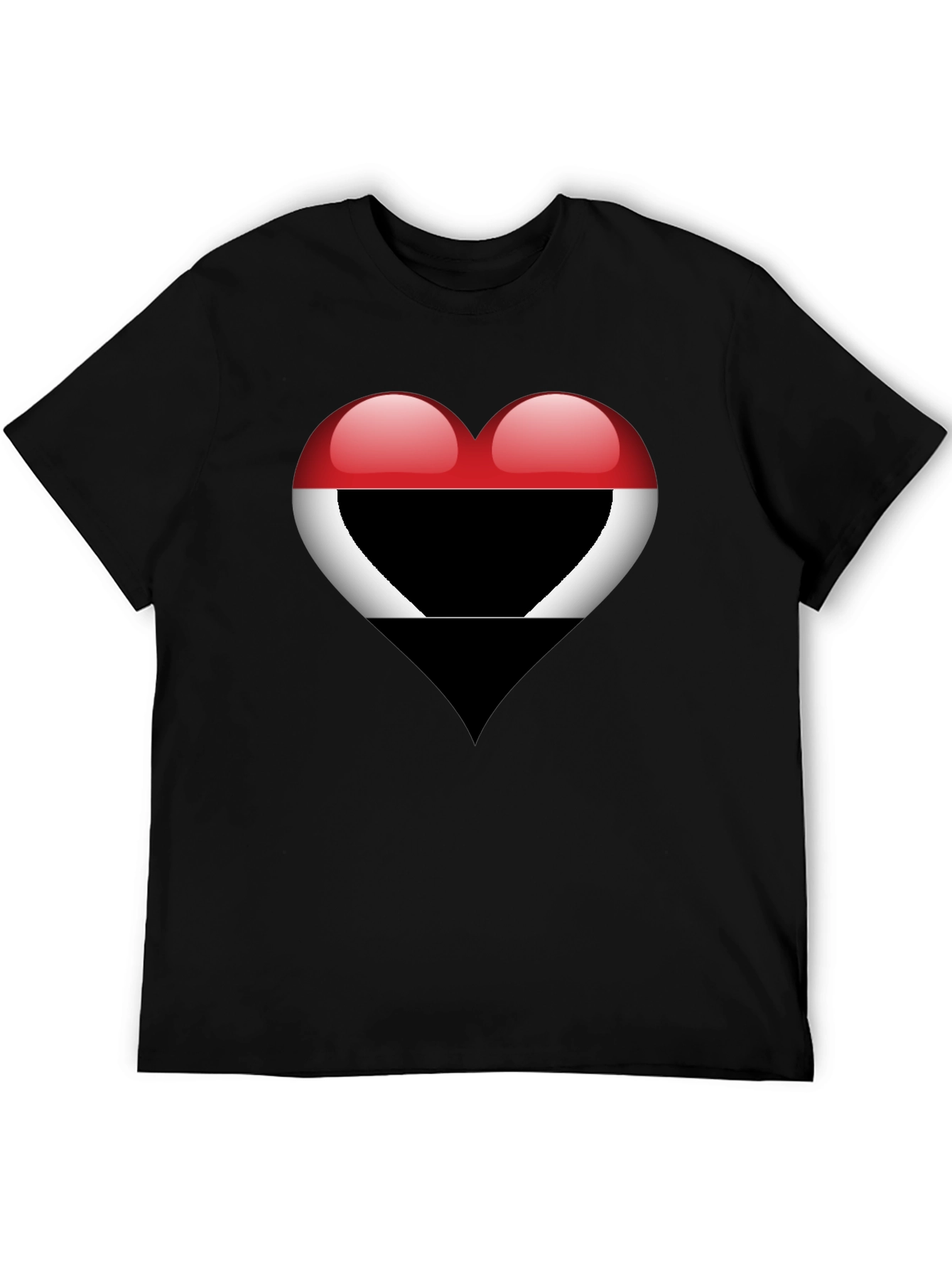 Heart Yemen Flag T-Shirt - Stylish Graphic Tee
