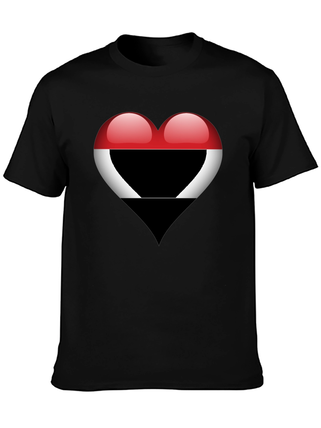 Heart Yemen Flag T-Shirt - Stylish Graphic Tee