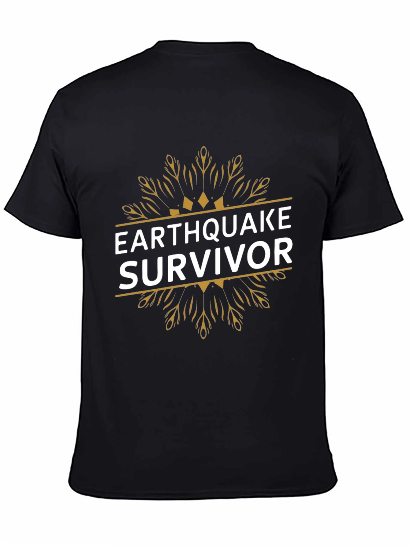 Earthquake Survivor Graphic T-Shirt - Black