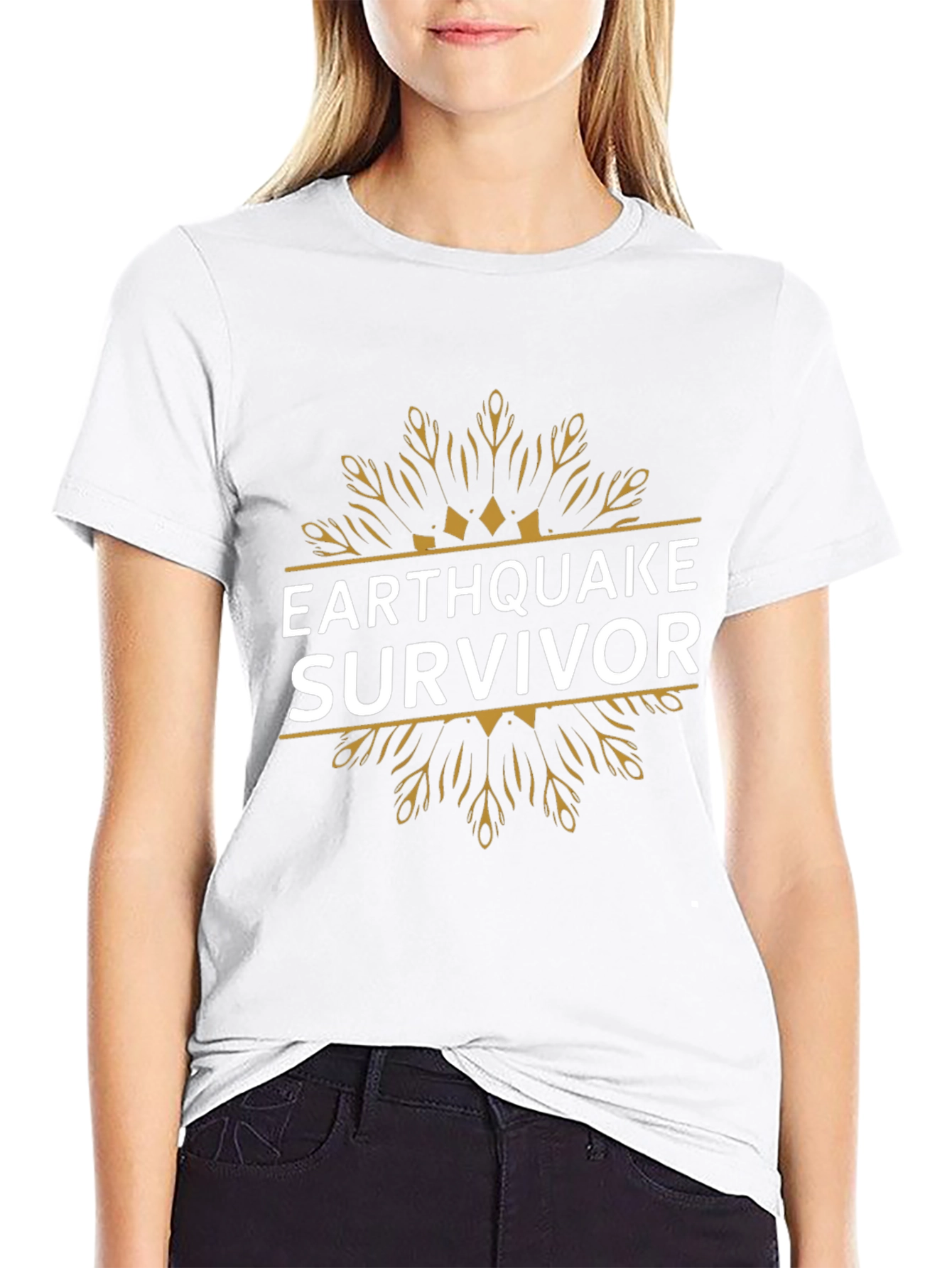 Earthquake Survivor Graphic T-Shirt - Black