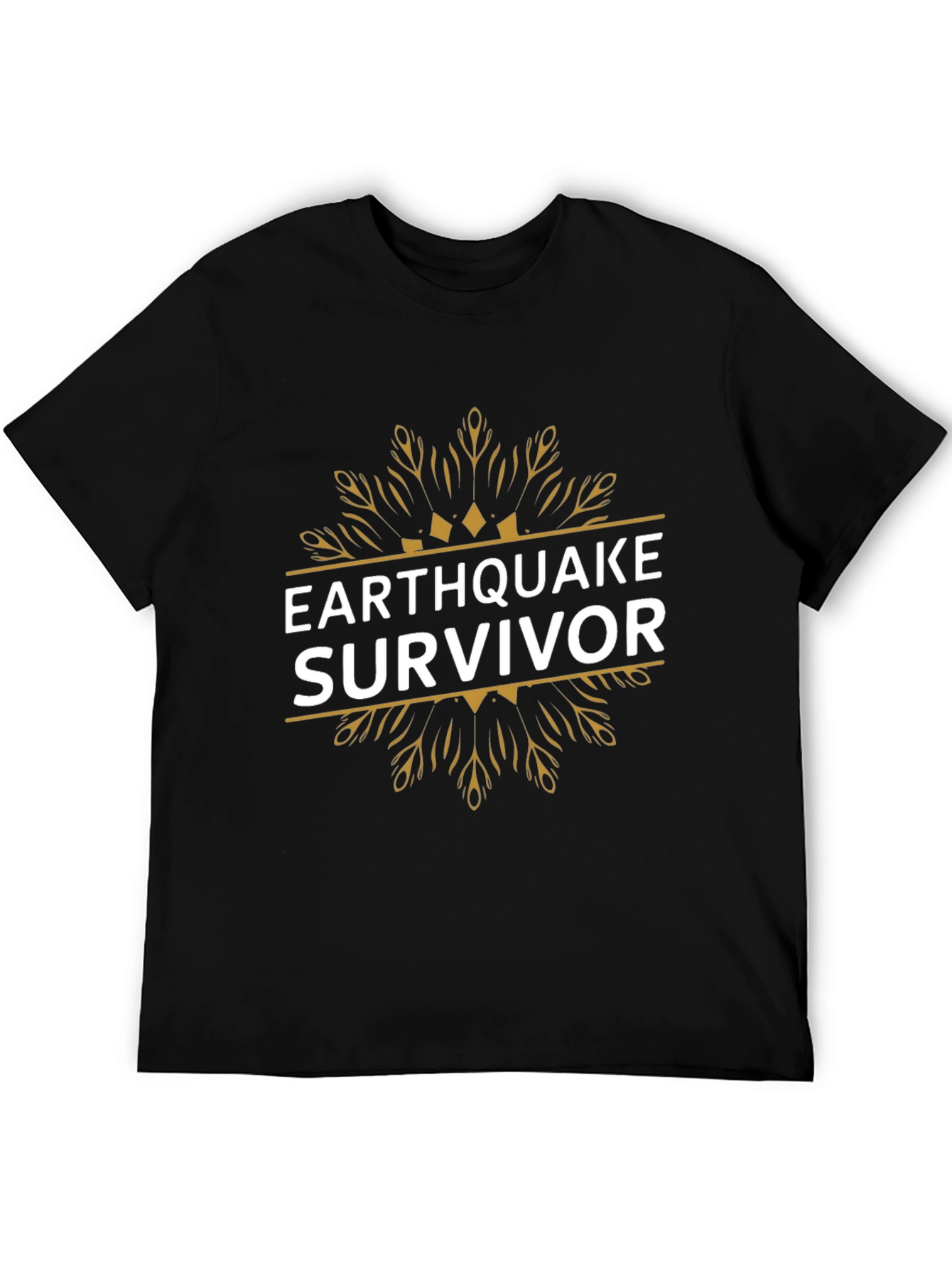 Earthquake Survivor Graphic T-Shirt - Black