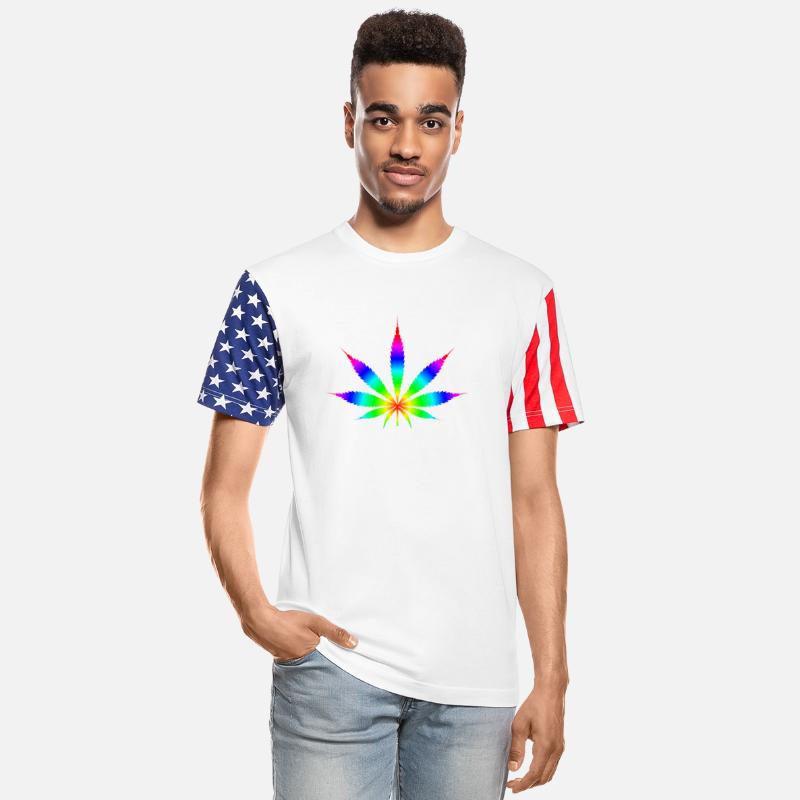 Weed Rainbow LGBT Marijuana Leaf Stoner