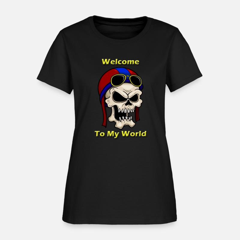 Welcome to My World Skull Fighter Pilot