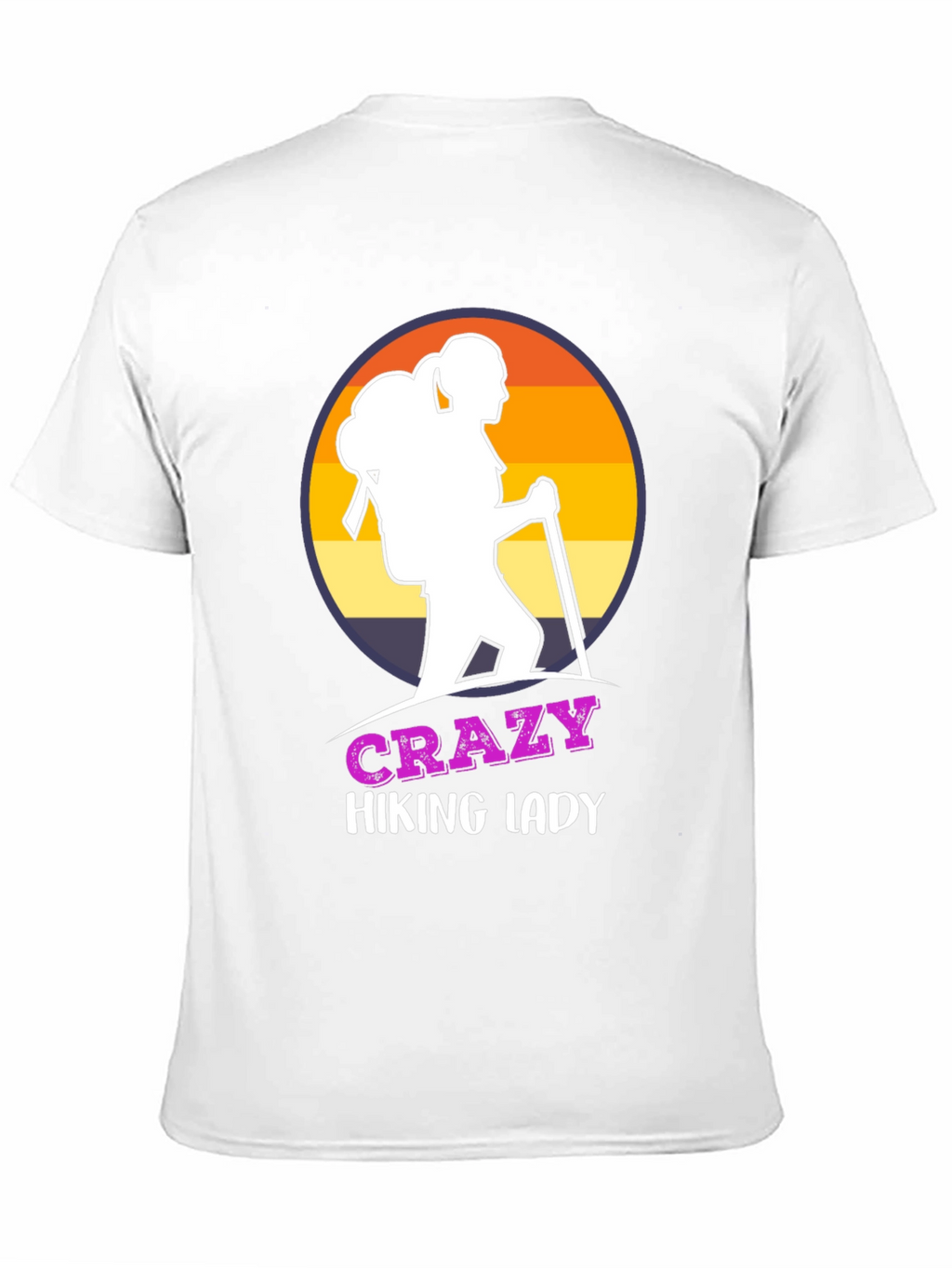 Crazy Hiking Lady T-Shirt - Outdoor Adventure Apparel