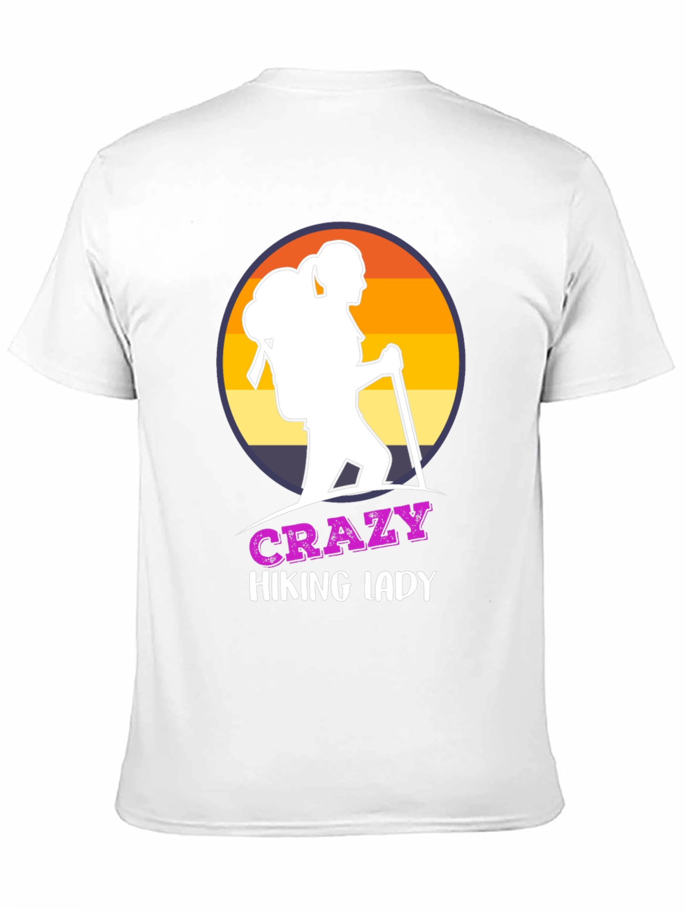 Crazy Hiking Lady T-Shirt - Outdoor Adventure Apparel