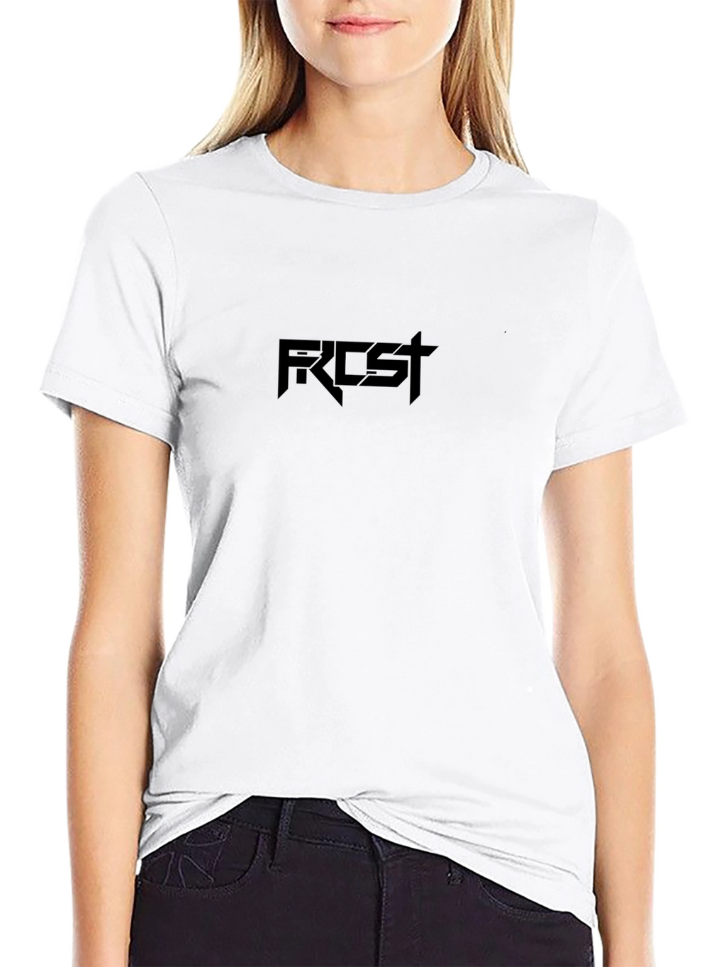 Mens Black T-Shirt with Priest Graphic