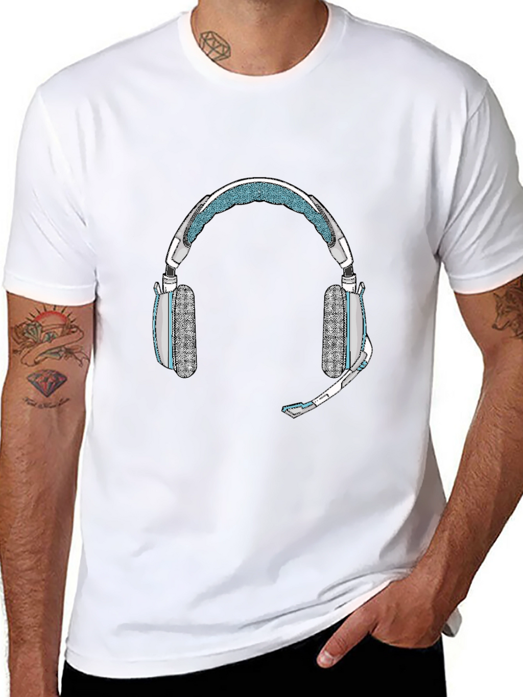 Gaming Headset T-Shirt - Gamer Style