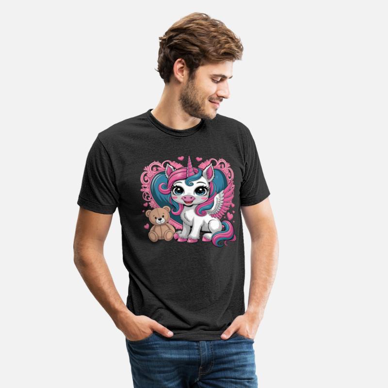 Whimsical Unicorn Magic Heart With Adorable Teddy