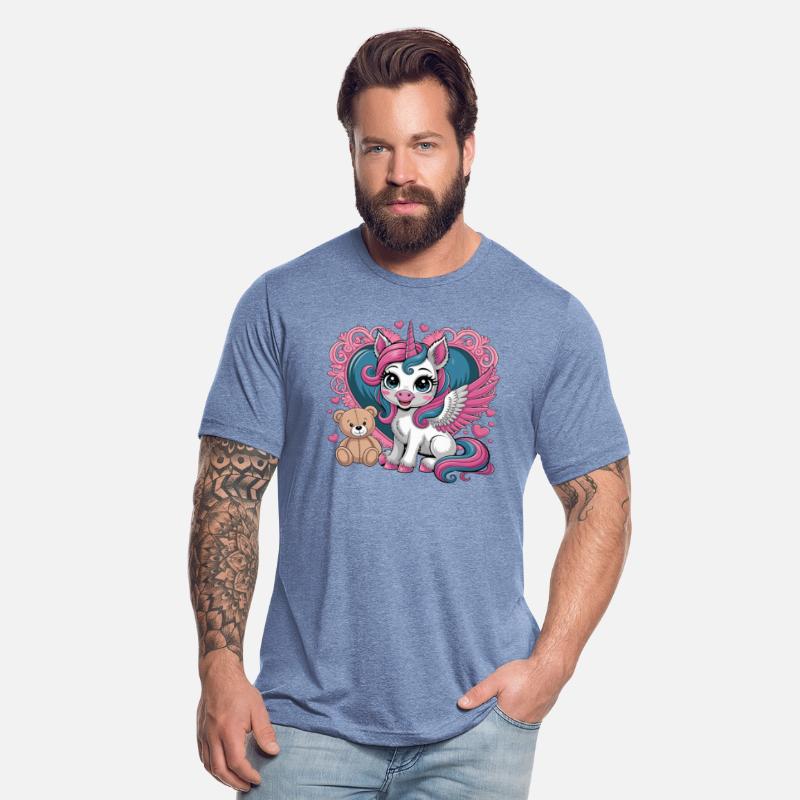 Whimsical Unicorn Magic Heart With Adorable Teddy
