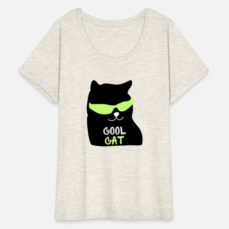 White Green Cool Cat