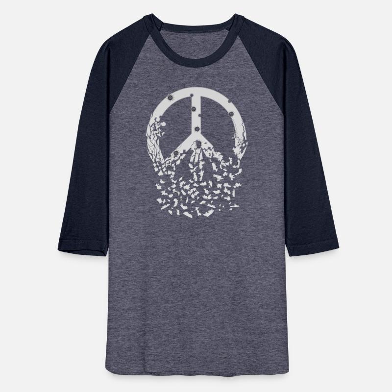 White Peace Sign Bullet Holes Disintegrates