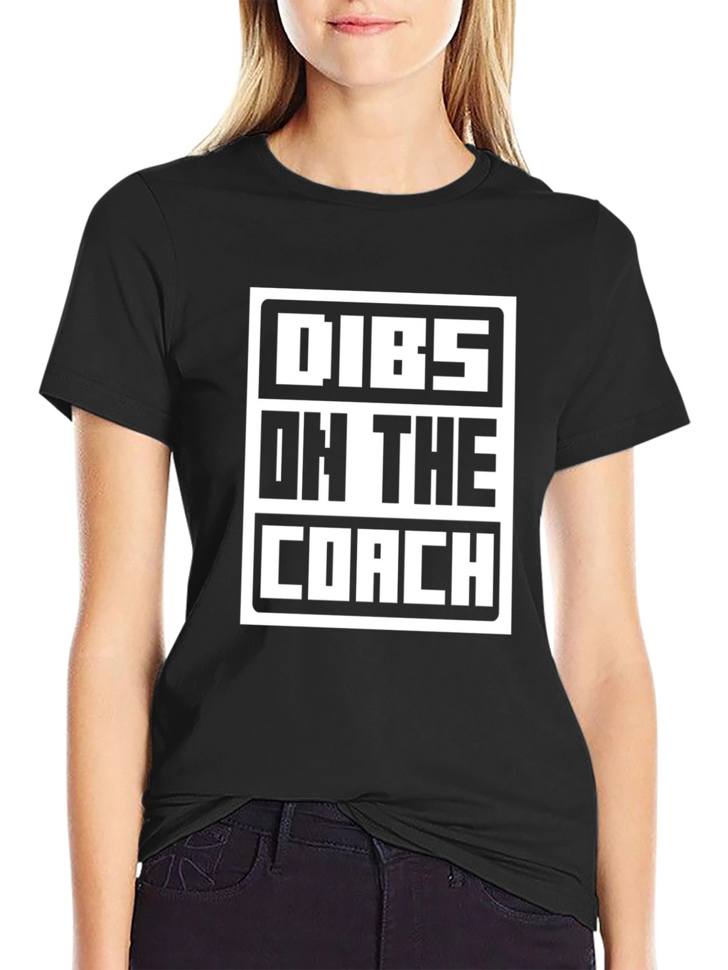 Dibs on the Coach Graphic Tee - Black